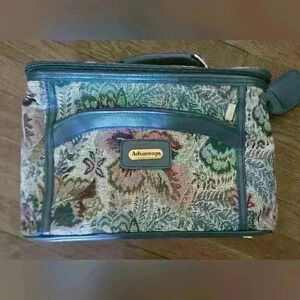 Vintage Floral Makeup Travel Case